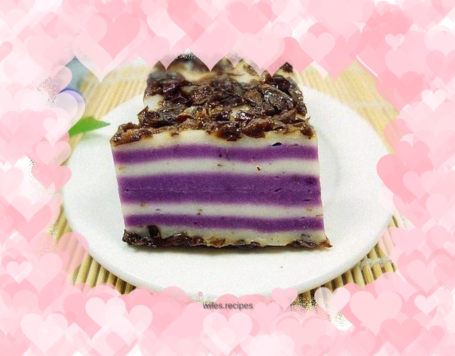 Purple air comes from the east, making you happy every year—Purple sweet potato and jujube rice cake