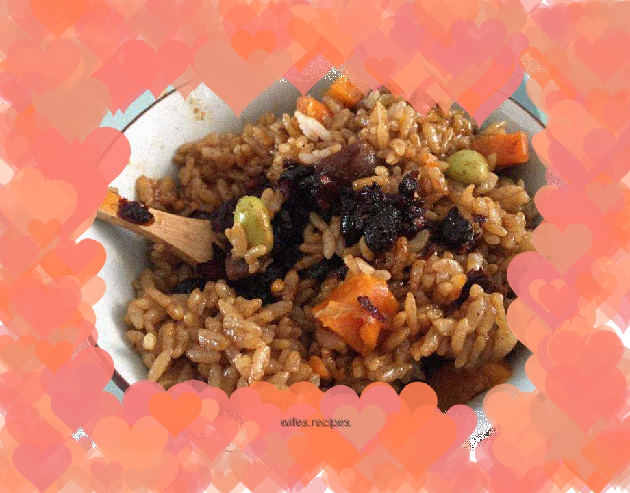 Braised rice with salted duck legs