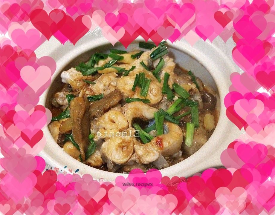 Sautéed eggplant and catfish stew