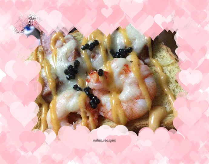 Shrimp and Hot Dog Sausage Sandwich