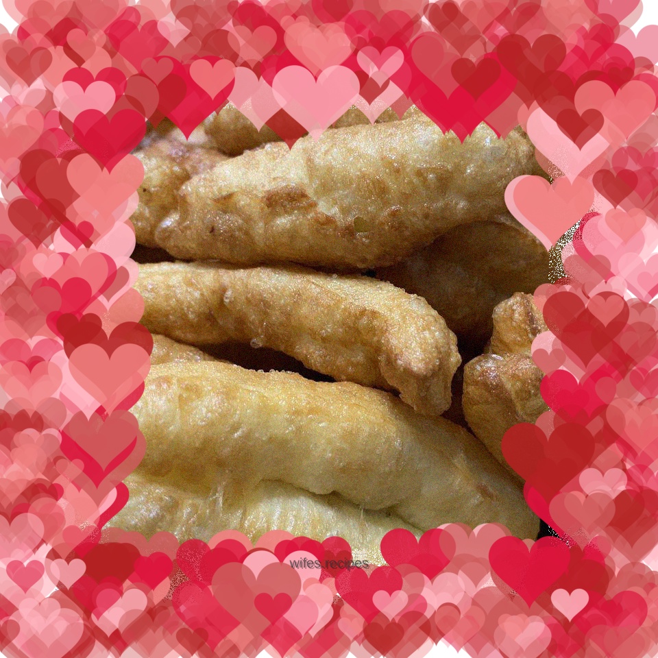 Homemade crispy fried dough sticks