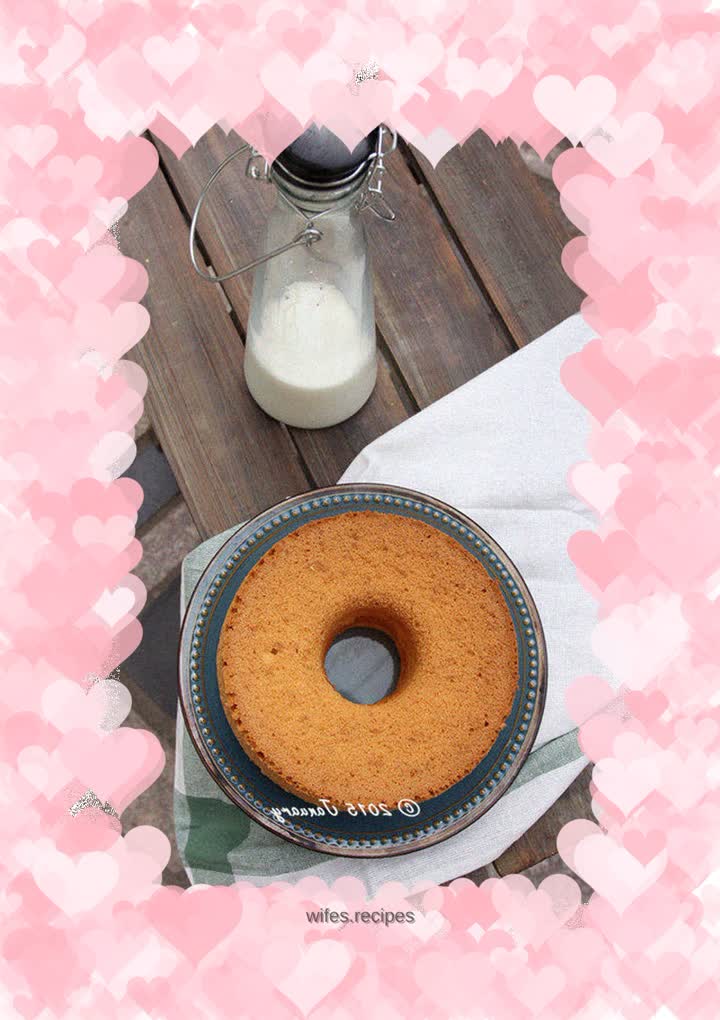 Coconut chiffon cake (17cm hollow mold)