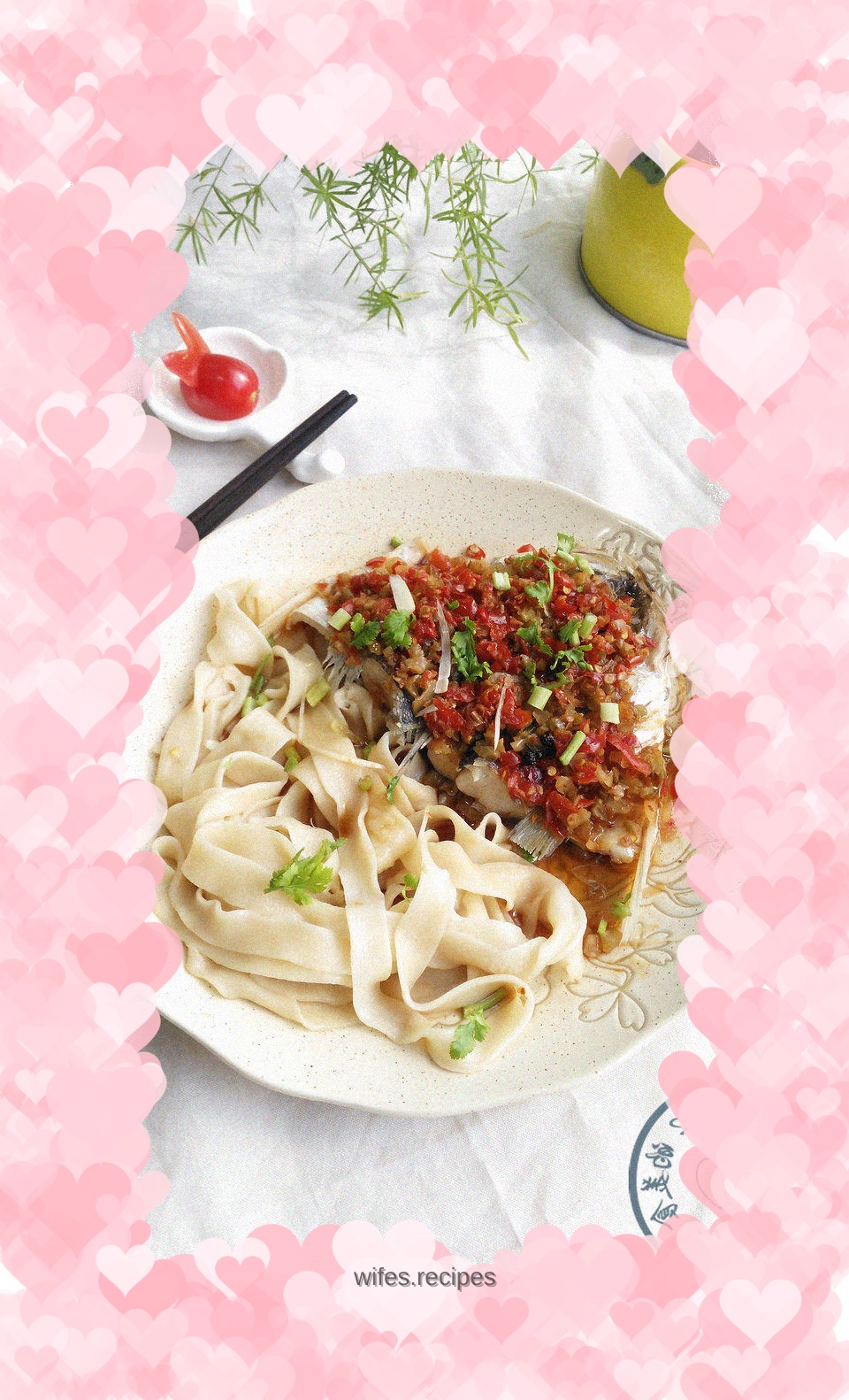 It’s more honorable to entertain guests~~~Chopped pepper fish head trouser belt noodles
