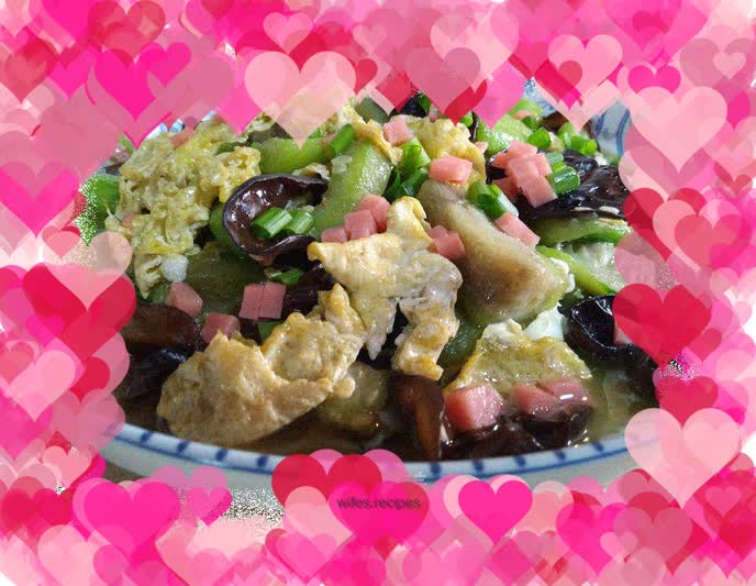 【Scrambled eggs with loofah】