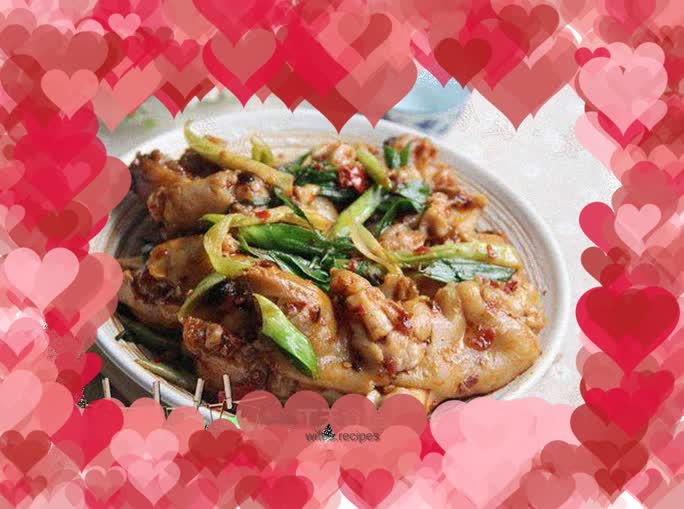 Twice-cooked pork trotters