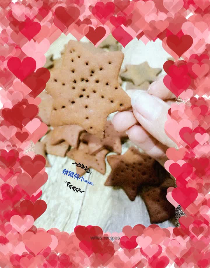 Alternative purple sweet potato biscuits~Purple sweet potato biscuits turn chocolate color