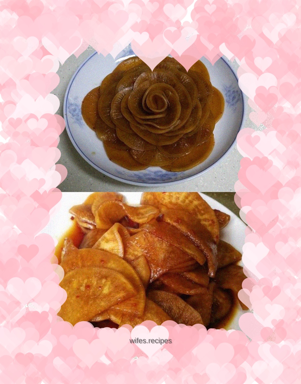 Pickled radish in private room