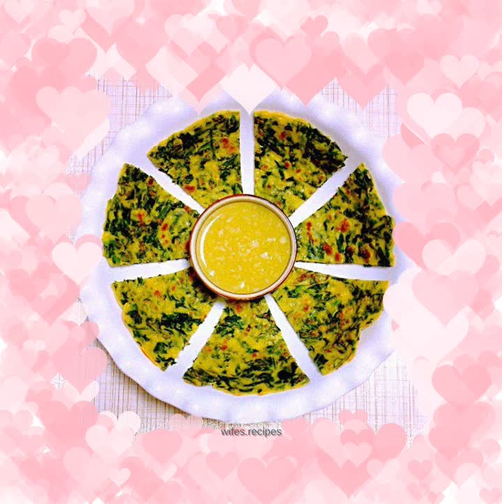 Celery Leaf Egg Pancake