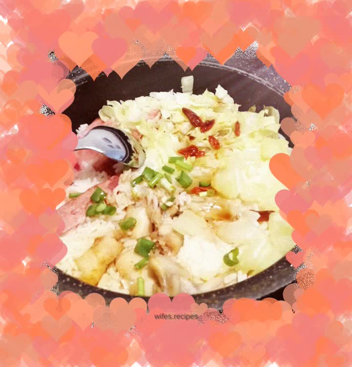 Bullfrog braised rice🍤🥞