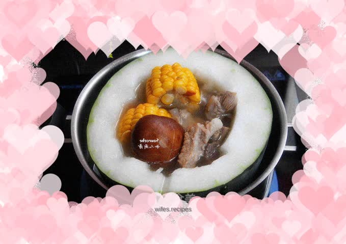 Summer heat-relieving hot pot - winter melon cup