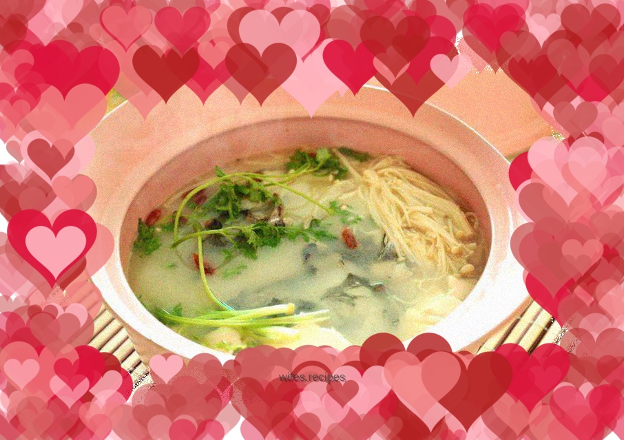 Fish head and tofu soup