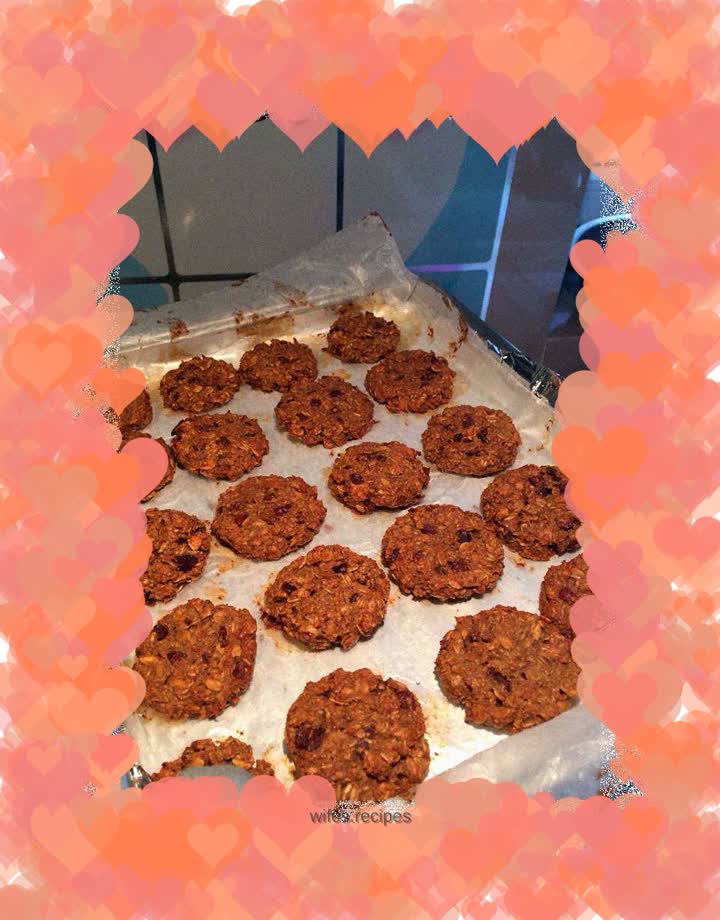 Cranberry Coffee Oatmeal Cookies