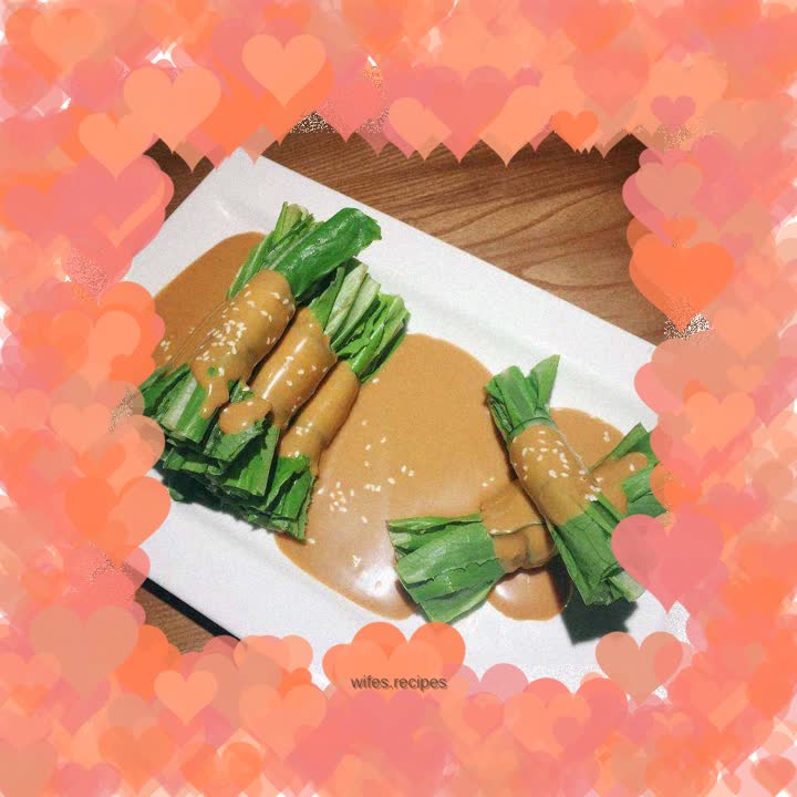 Sesame soy sauce and wheat vegetables