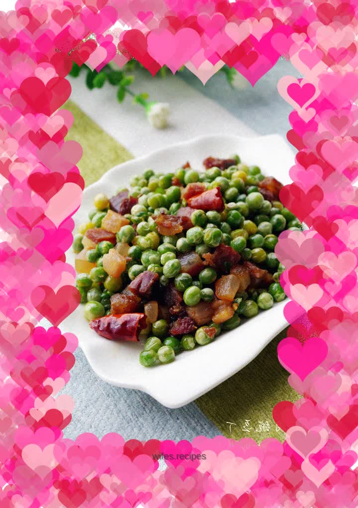 【Bacon Season】Bacon and diced peas