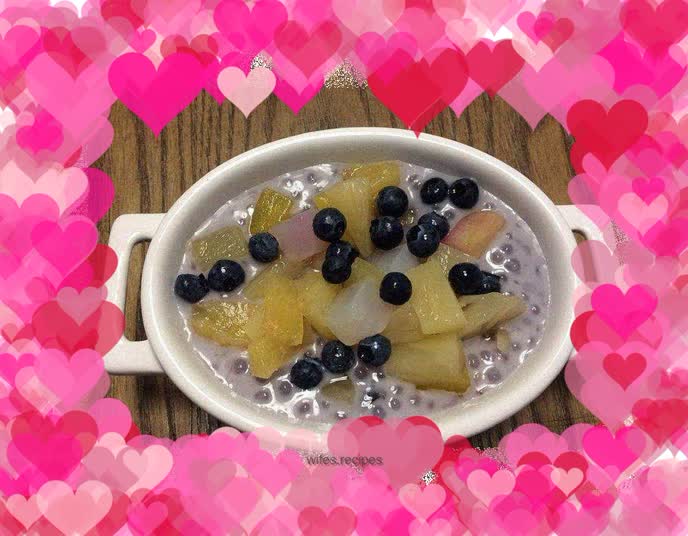 Blueberry Coconut Milk Sago by: Blueberry Food Staff Writer of Pulan Hi-tech