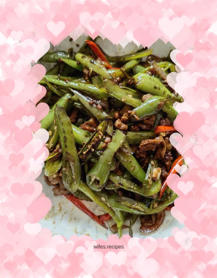 Stir-fried minced pork with green pepper
