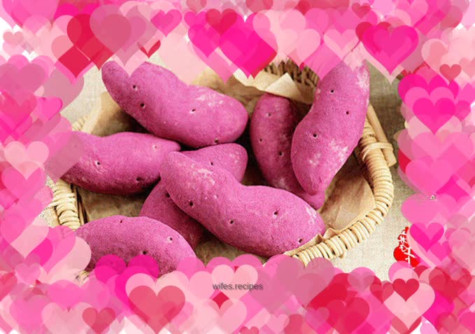 A small meal bag that looks like the real thing. 【Purple sweet potato bread】