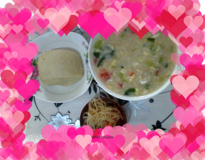 Breakfast + pimple soup