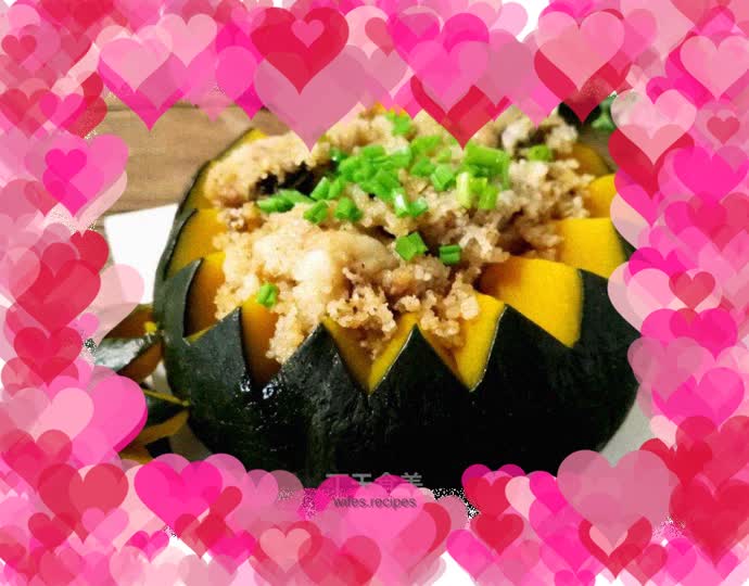 Steamed Pork Ribs and Pumpkin Cup