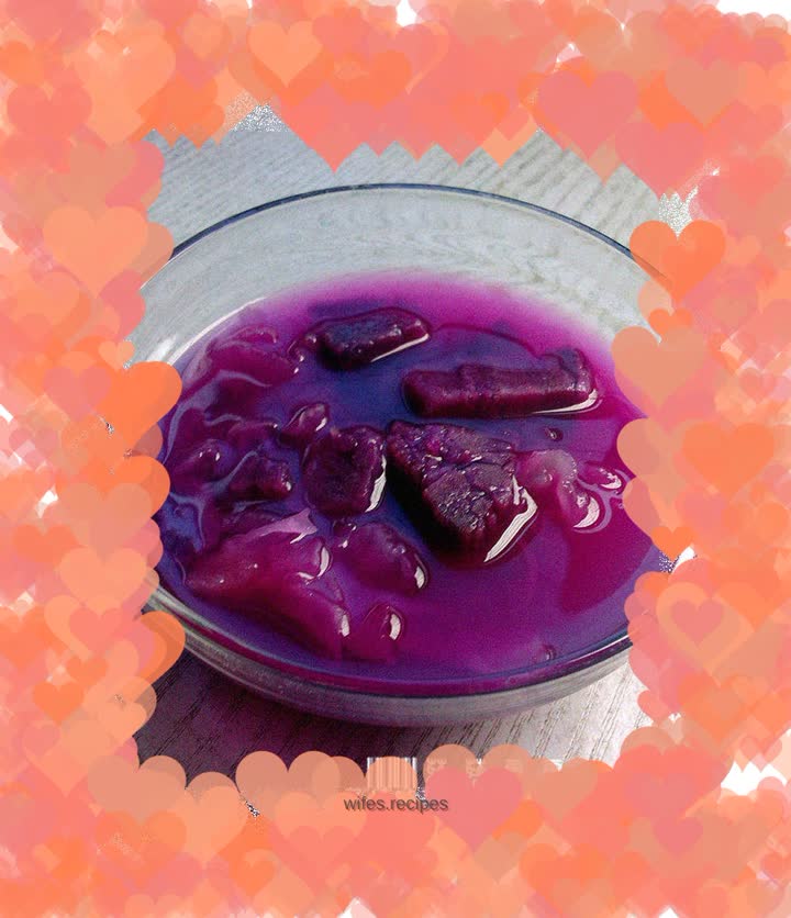 Sweet Purple Sweet Potato and Tremella Soup—Quickly make enchanting Tremella Soup