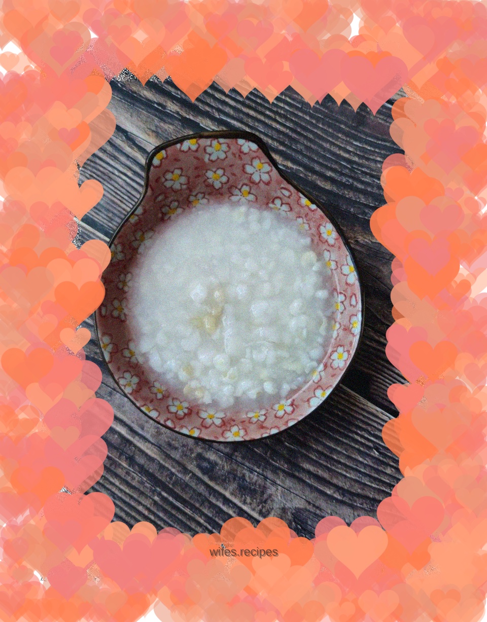 A bowl of hot porridge