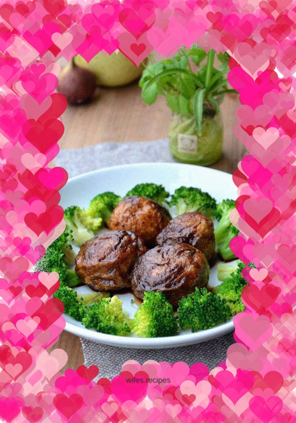 Oily gluten stuffed meat