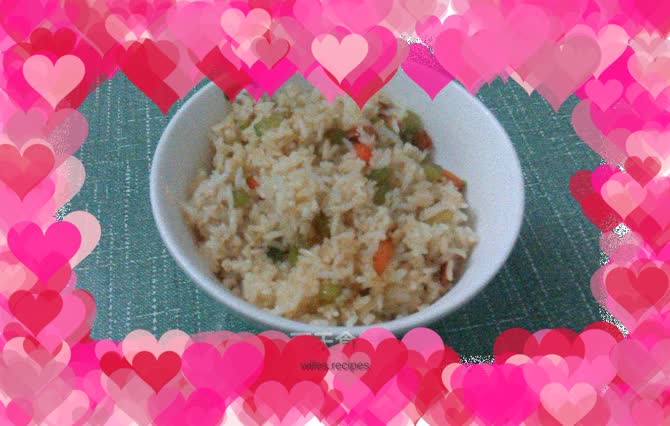Carrot and Cucumber Fried Rice