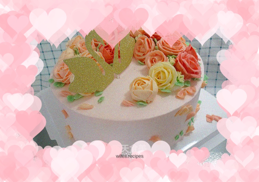 Korean style decorated cake