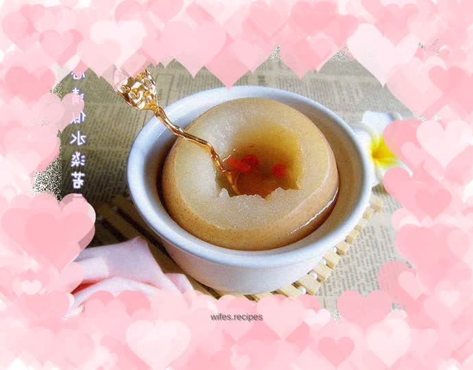 The golden autumn brings refreshment and solves the autumn dryness——【Sichuan Sichuan Scallop and Rock Sugar Stewed Snow Pear】