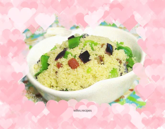 Chopped beans, onions and corn