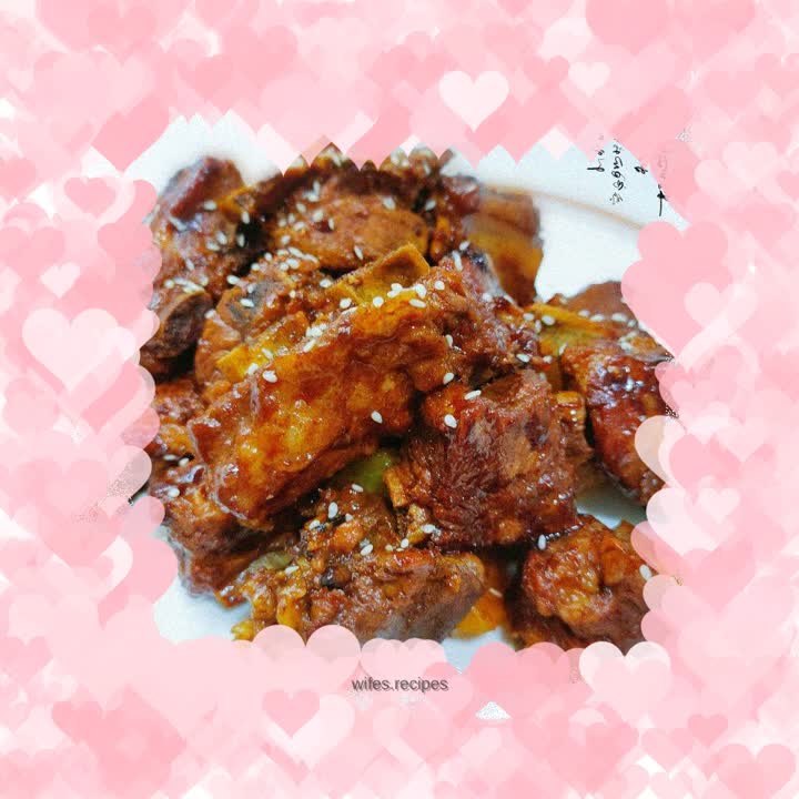 Sauce-flavored pork ribs