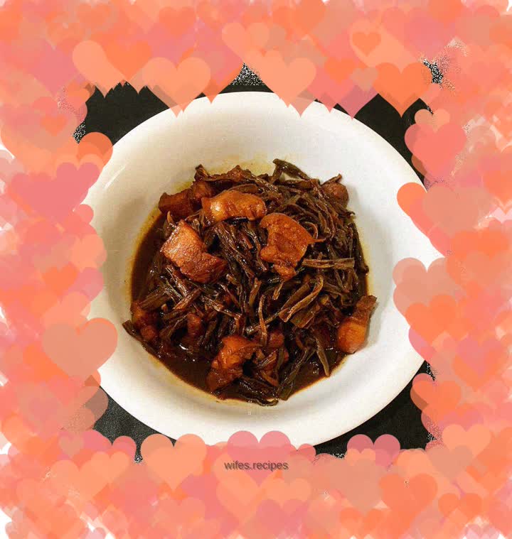 Pork Belly Stewed with Dried Beans