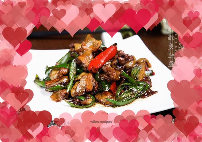 〖Fresh fried pork with salt〗——The hot and authentic Sichuan flavor