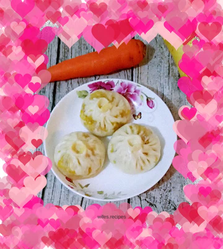 Carrot vermicelli buns