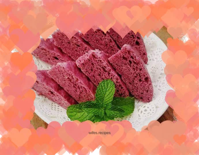 Purple sweet potato cake