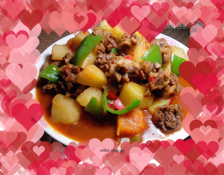 Braised chicken gizzards