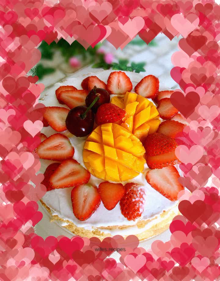 Strawberry Blossom Naked Cake