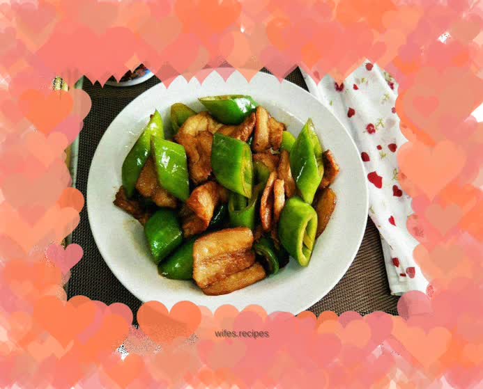 Stir-fried pork belly with hot pepper