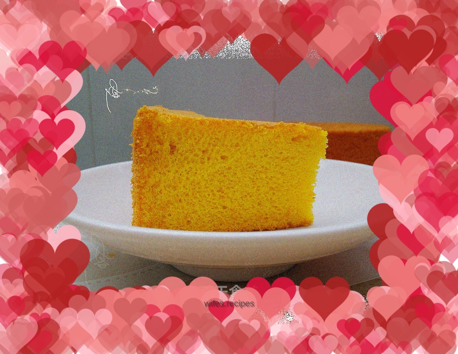 Pumpkin chiffon cake