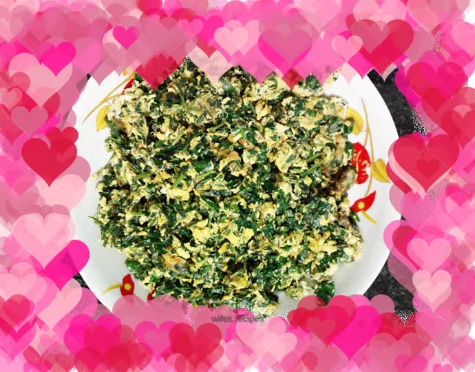 Malantou scrambled eggs