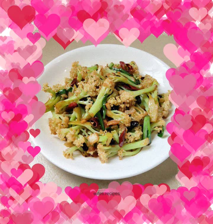 Stir-fried cauliflower with soy sauce