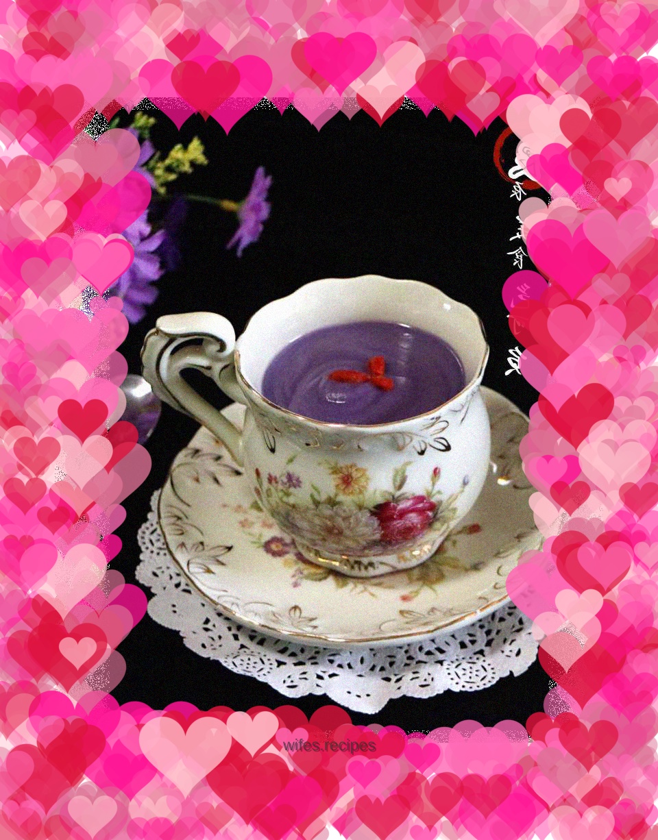 Purple sweet potato milkshake