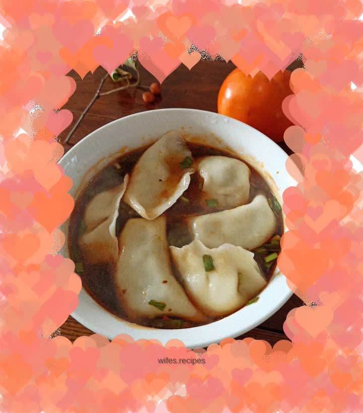 Shepherd's Purse and Pork Dumplings in Sour Soup