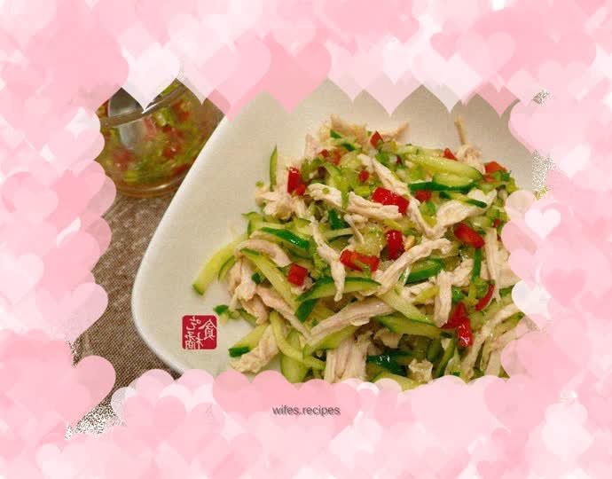 Thai spicy lemon shredded chicken salad ★Shredded chicken snack 5