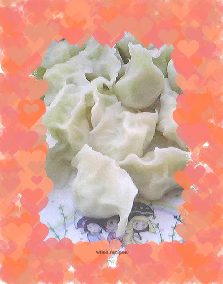 Zucchini and egg dumplings