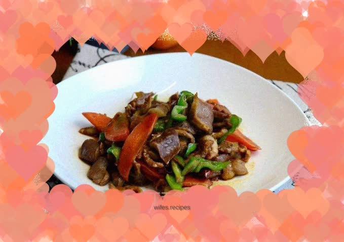 Stir-fried chicken gizzards