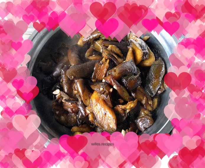 Grilled long eggplant