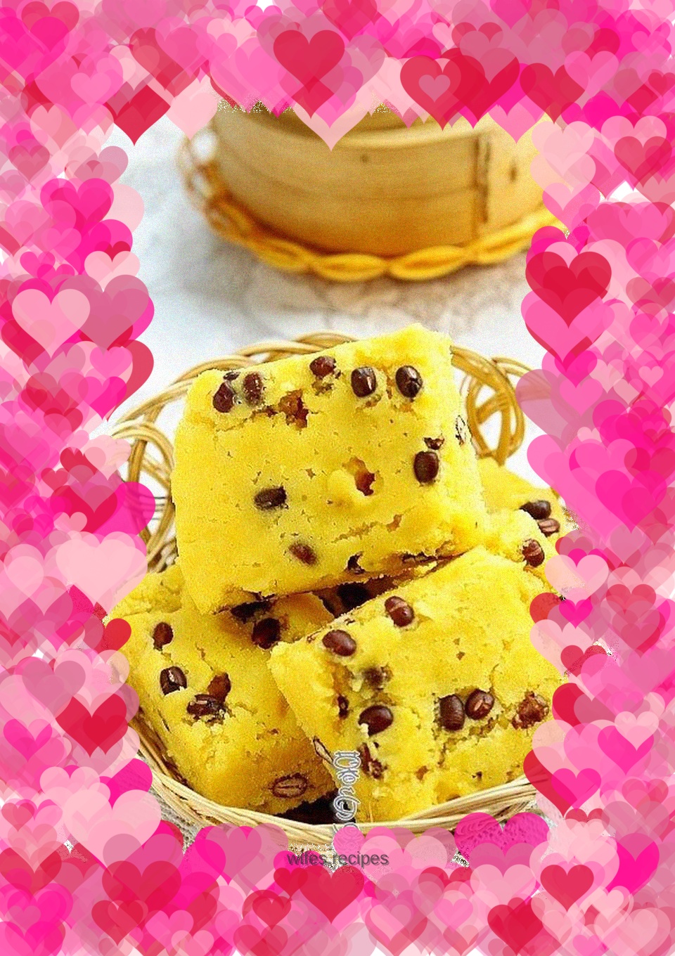 Cornmeal and Red Bean Hair Cake