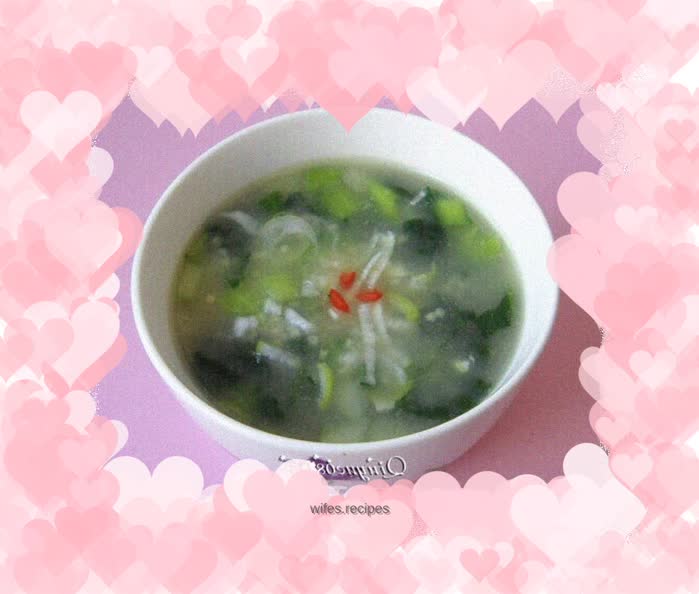 Chrysanthemum vegetable salty porridge