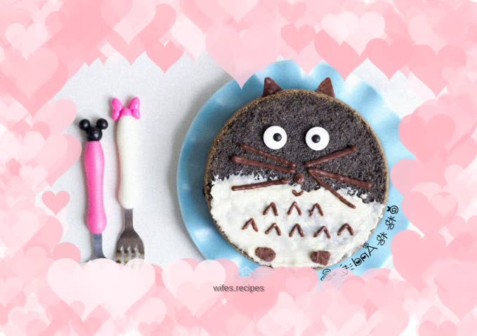 Cute Totoro Chiffon Cake